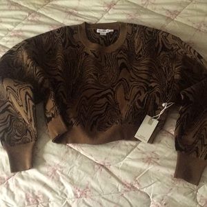 NWT Good American Intarsia Sweater Sm M